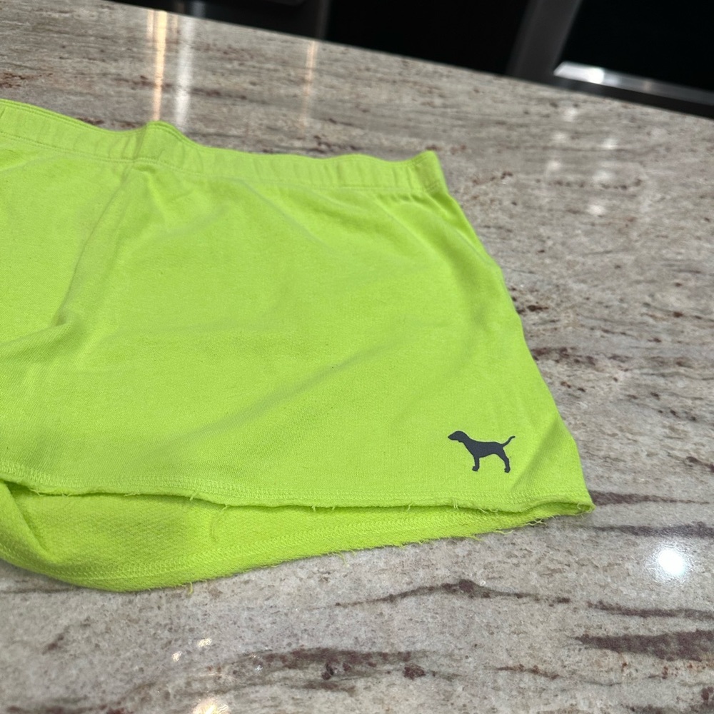 Women's Neon Green Shorts - Picture 3 of 7